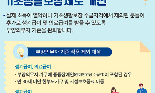 기초생활보장제도 개선 (2019년)